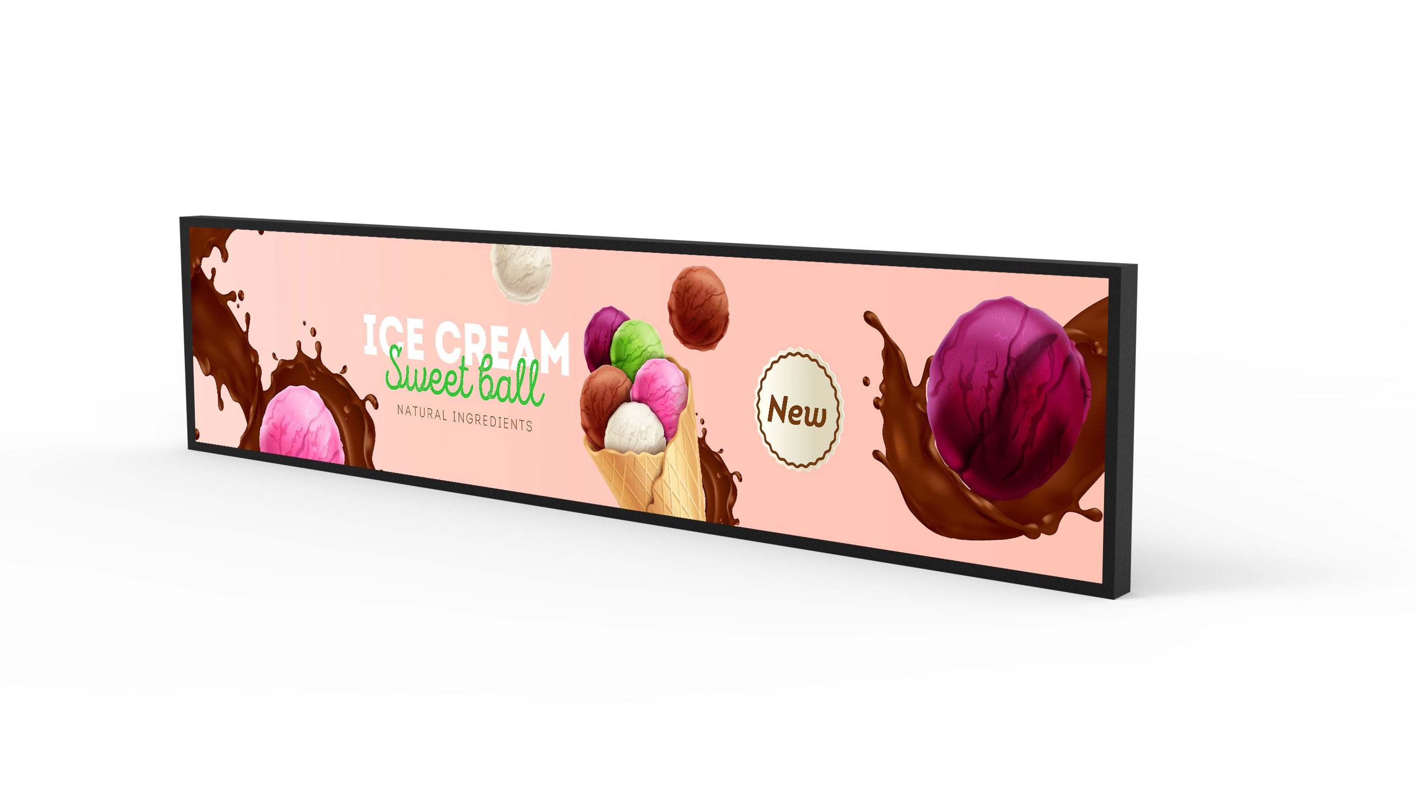 Ultra-Wide Stretched Bar Displays 37"